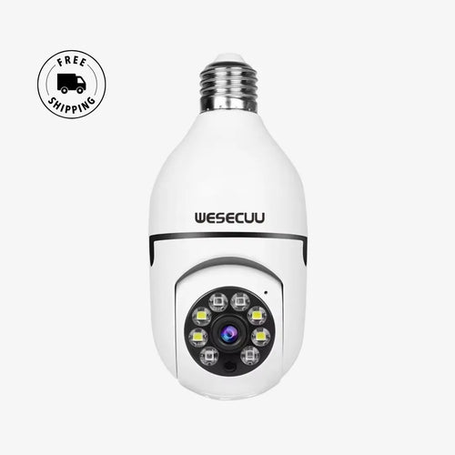 CCTV Light Bulb Camera - AI 360° Wireless