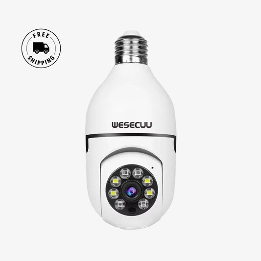CCTV Light Bulb Camera - AI 360° Wireless
